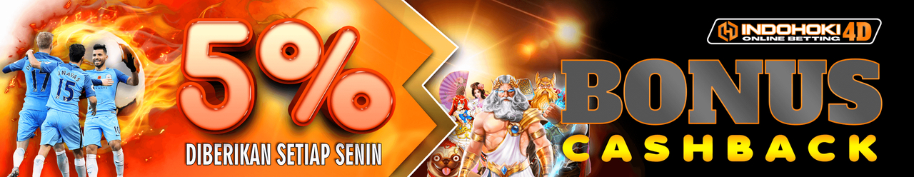 BONUS CASHBACK 5% INDOHOKI4D